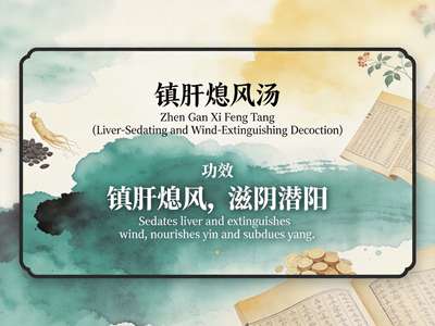 Zhen Gan Xi Feng Tang: Classic TCM Formula for Liver Wind, Hypertension & Dizziness