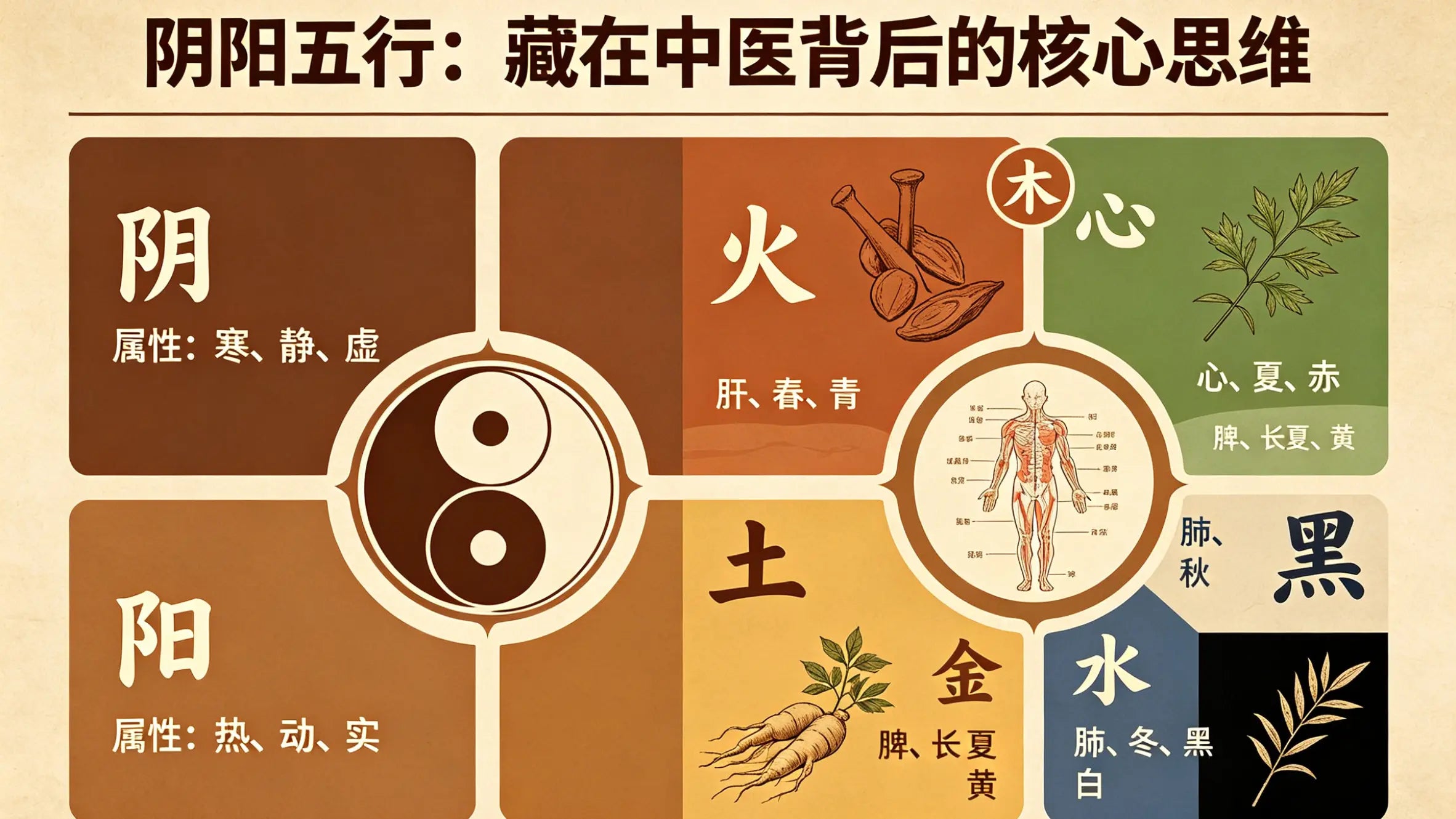 中医哲学入门｜阴阳五行：藏在中医背后的核心思维，看完读懂中医逻辑 HJMEDICAL