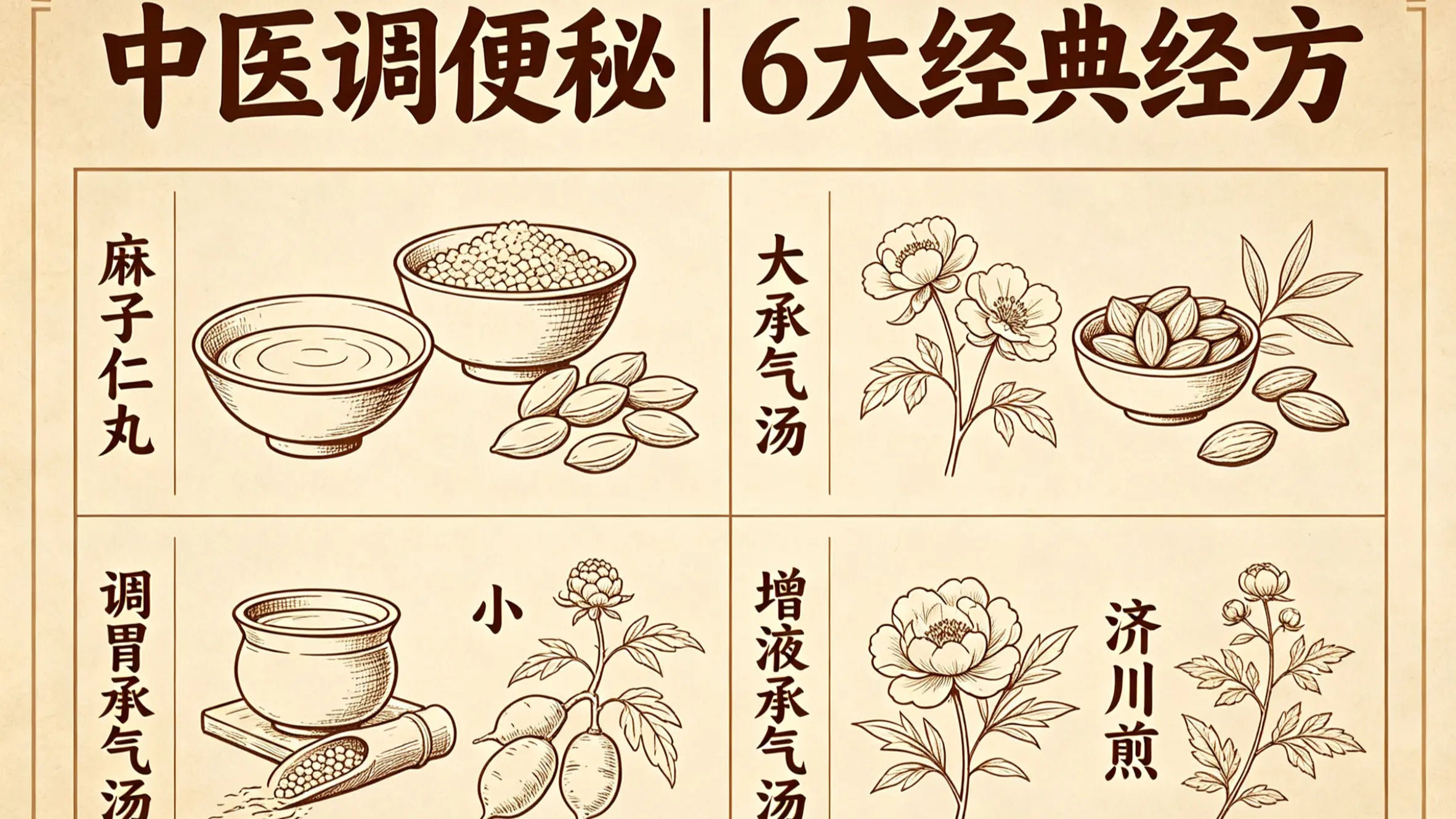 中医调便秘｜6大经典经方对比，对症用药不盲目，温和通便不伤肠 HJMEDICAL