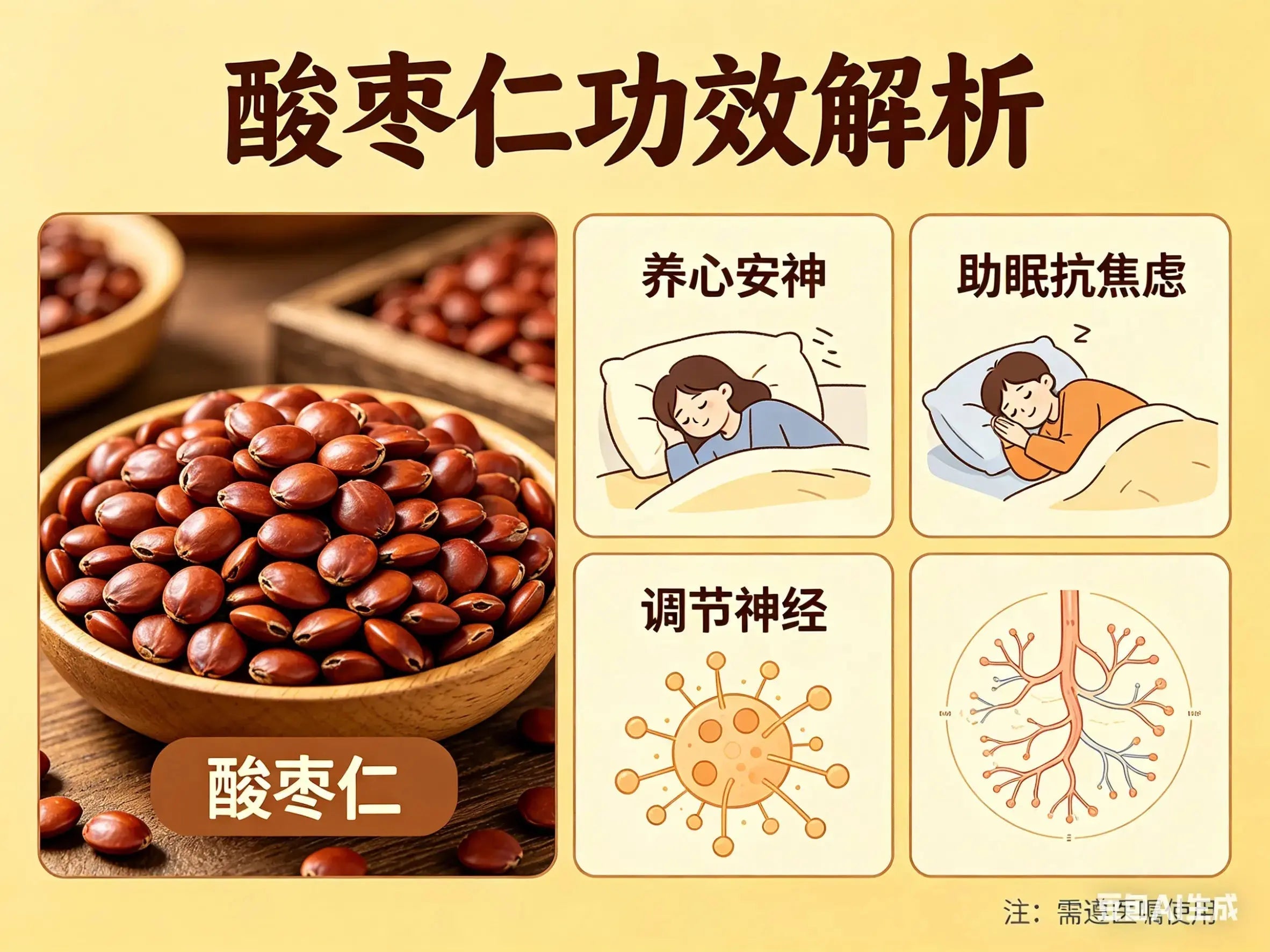 中药材酸枣仁详解：养心安神、益阴敛汗 HJMEDICAL