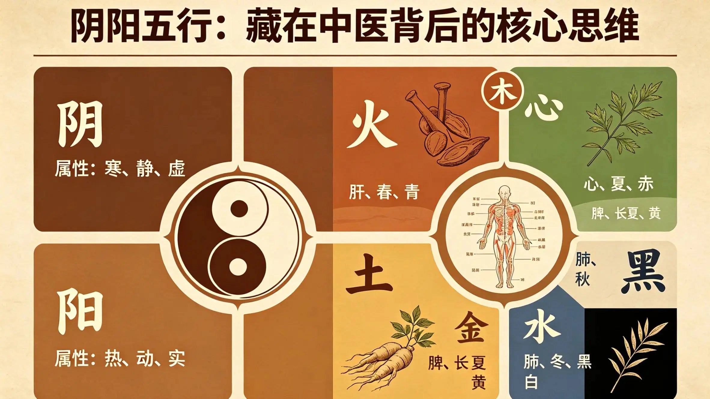 中医哲学入门｜阴阳五行：藏在中医背后的核心思维，看完读懂中医逻辑 HJMEDICAL