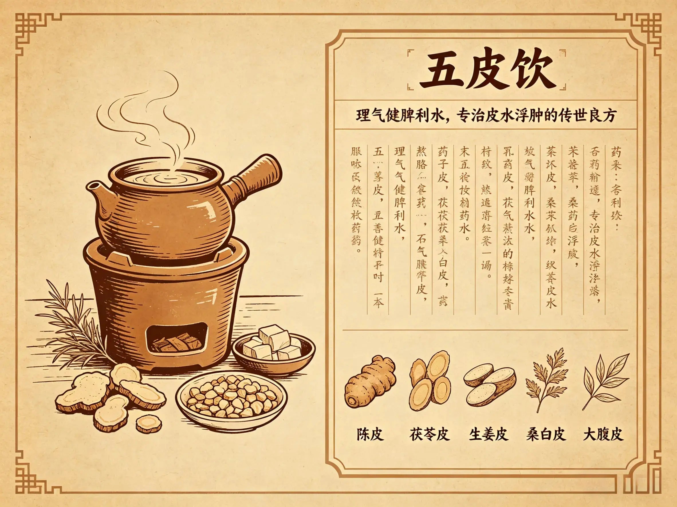 详解五皮饮：理气健脾利水，专治皮水浮肿的传世良方 HJMEDICAL