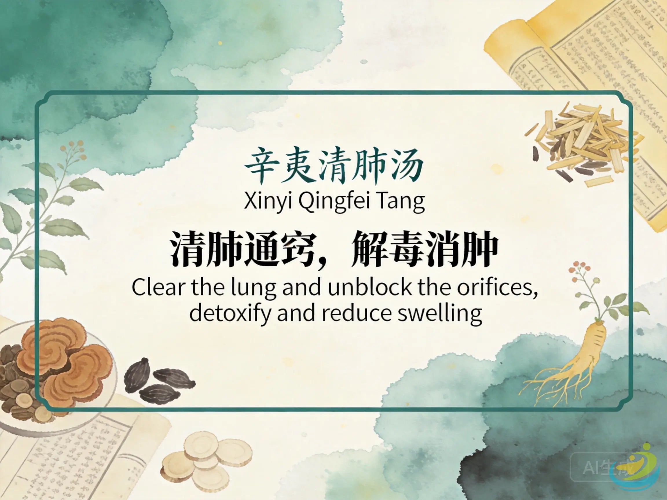 Xin Yi Qing Fei Tang: Classic TCM Formula for Nasal Congestion, Sinusitis & Lung Heat HJMEDICAL