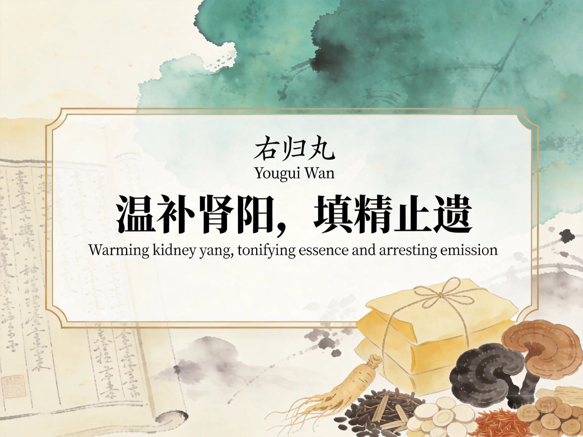 You Gui Wan: Classic TCM Formula for Kidney Yang Deficiency, Lower Back Pain & Cold Extremities HJMEDICAL