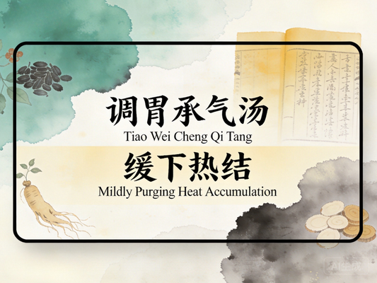 调胃承气汤：泻热通腑和胃，改善功能性便秘与急性胃肠积热腹胀