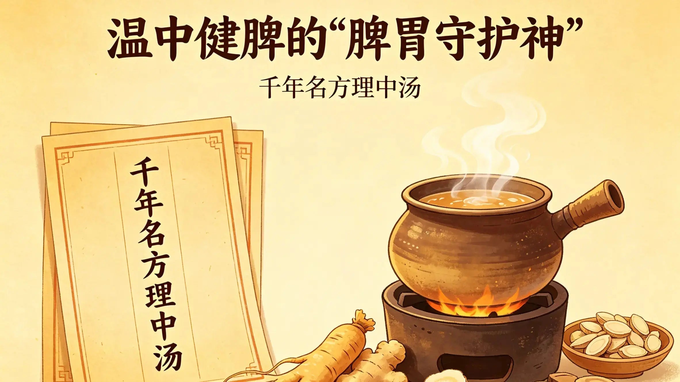 千年名方理中汤：温中健脾的“脾胃守护神”，从基础到应用全解析 HJMEDICAL