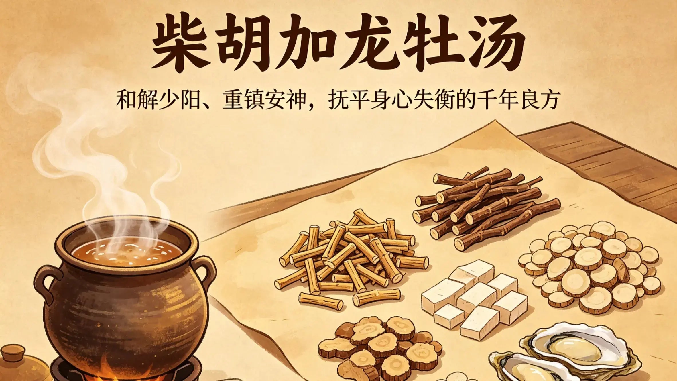 经方柴胡加龙牡汤：和解少阳、重镇安神，抚平身心失衡的千年良方 HJMEDICAL