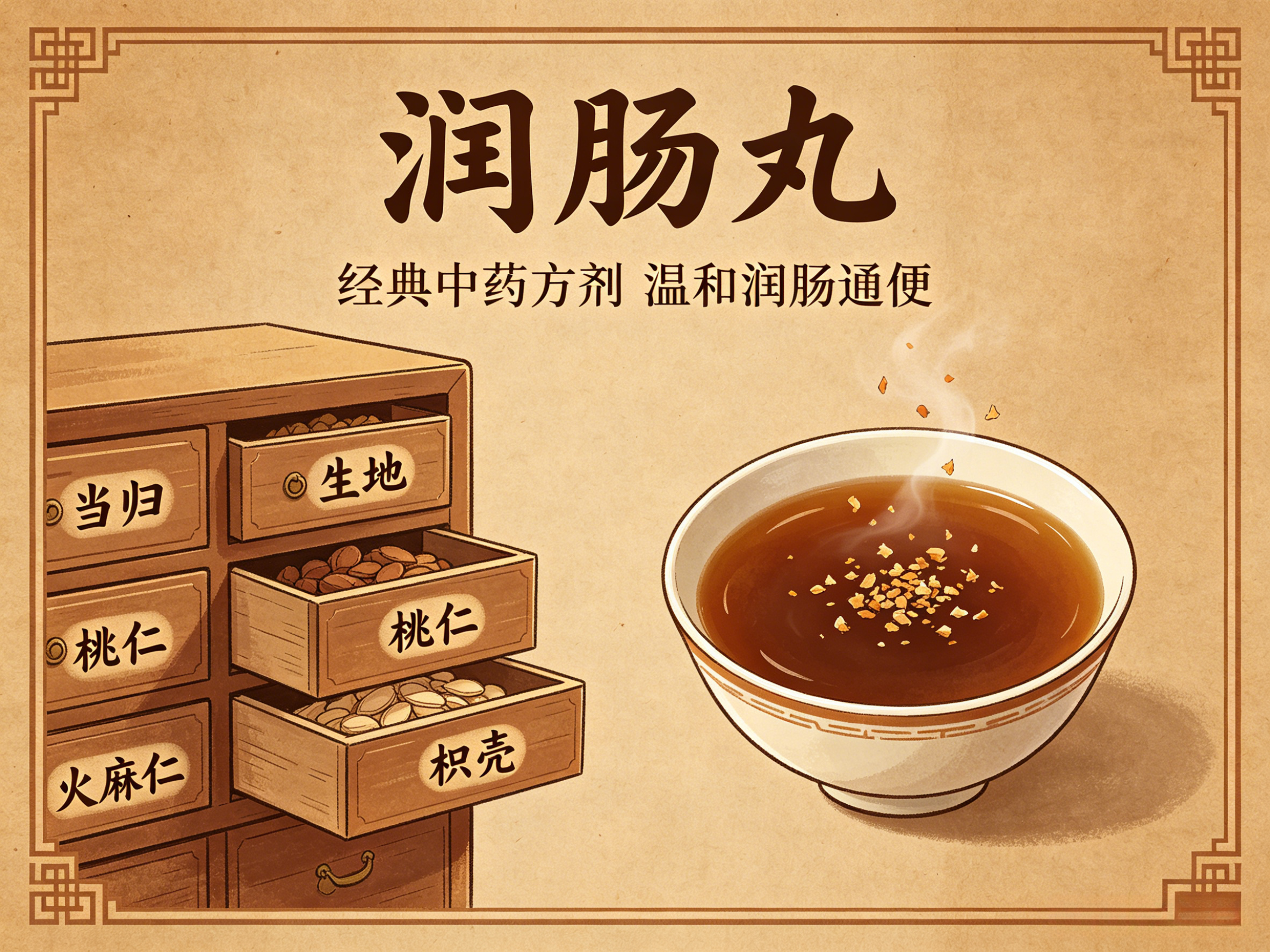 润肠通便第一方：中药方剂润肠丸全解析——方解、功效与临床应用详解 HJMEDICAL
