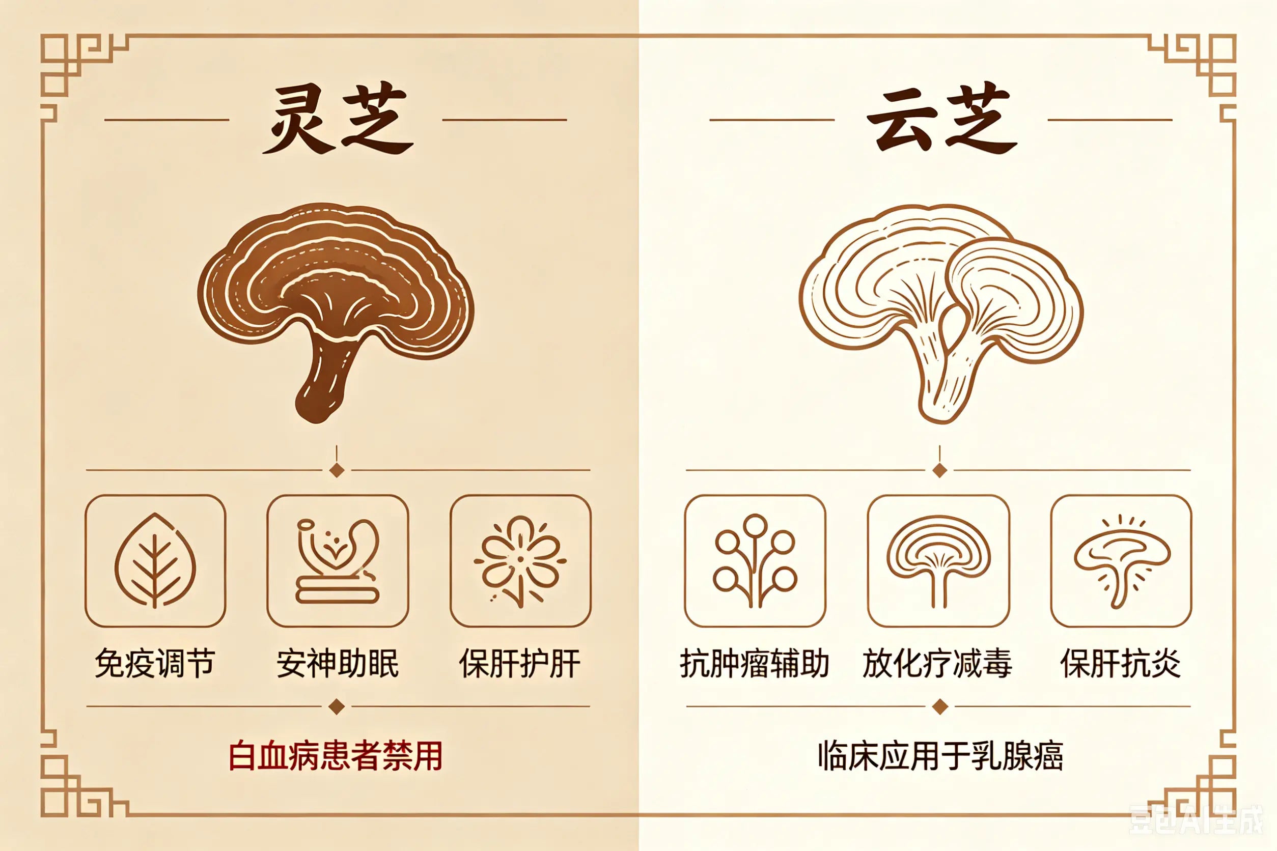 养生别乱补！灵芝和云芝区别认清，吃对才养身 HJMEDICAL