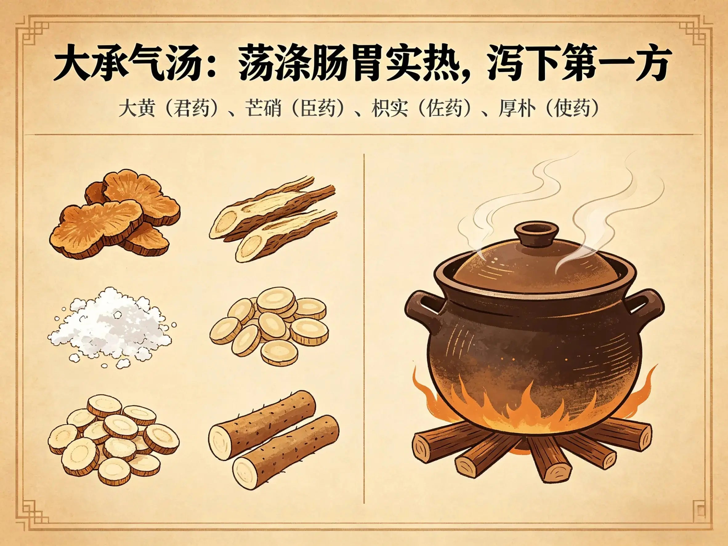 泻下第一方大承气汤：荡涤肠胃实热，救急开闭的仲景峻剂 HJMEDICAL