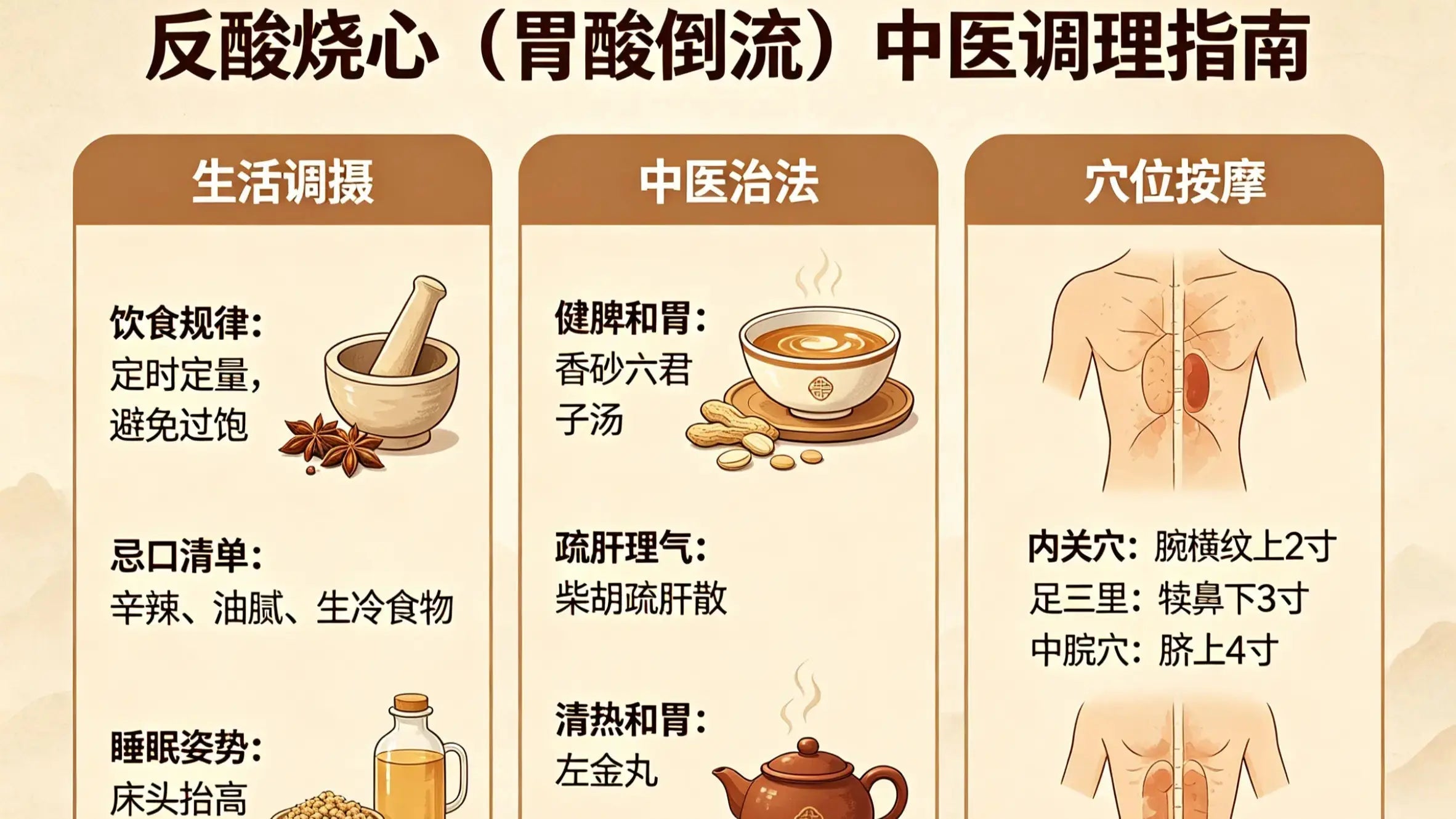 反酸烧心（胃酸倒流）中医怎么调？从根源养脾胃、顺气机，告别反复不适 HJMEDICAL