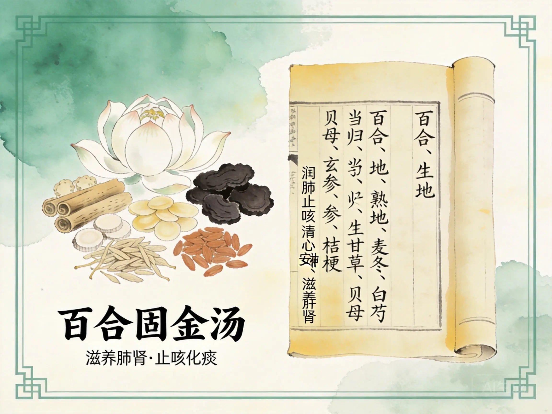 百合固金汤：滋肾润肺、化痰止咳的经典调理方案
