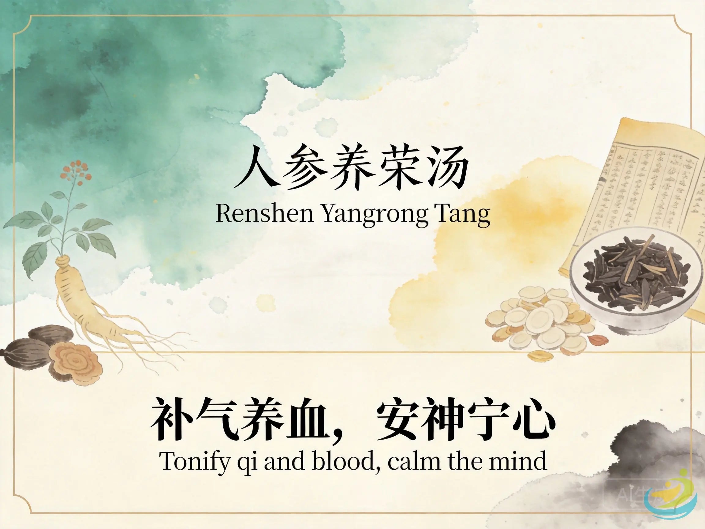 Ren Shen Yang Rong Tang: Classic TCM Formula for Qi & Blood Deficiency with Fatigue & Weak Recovery HJMEDICAL