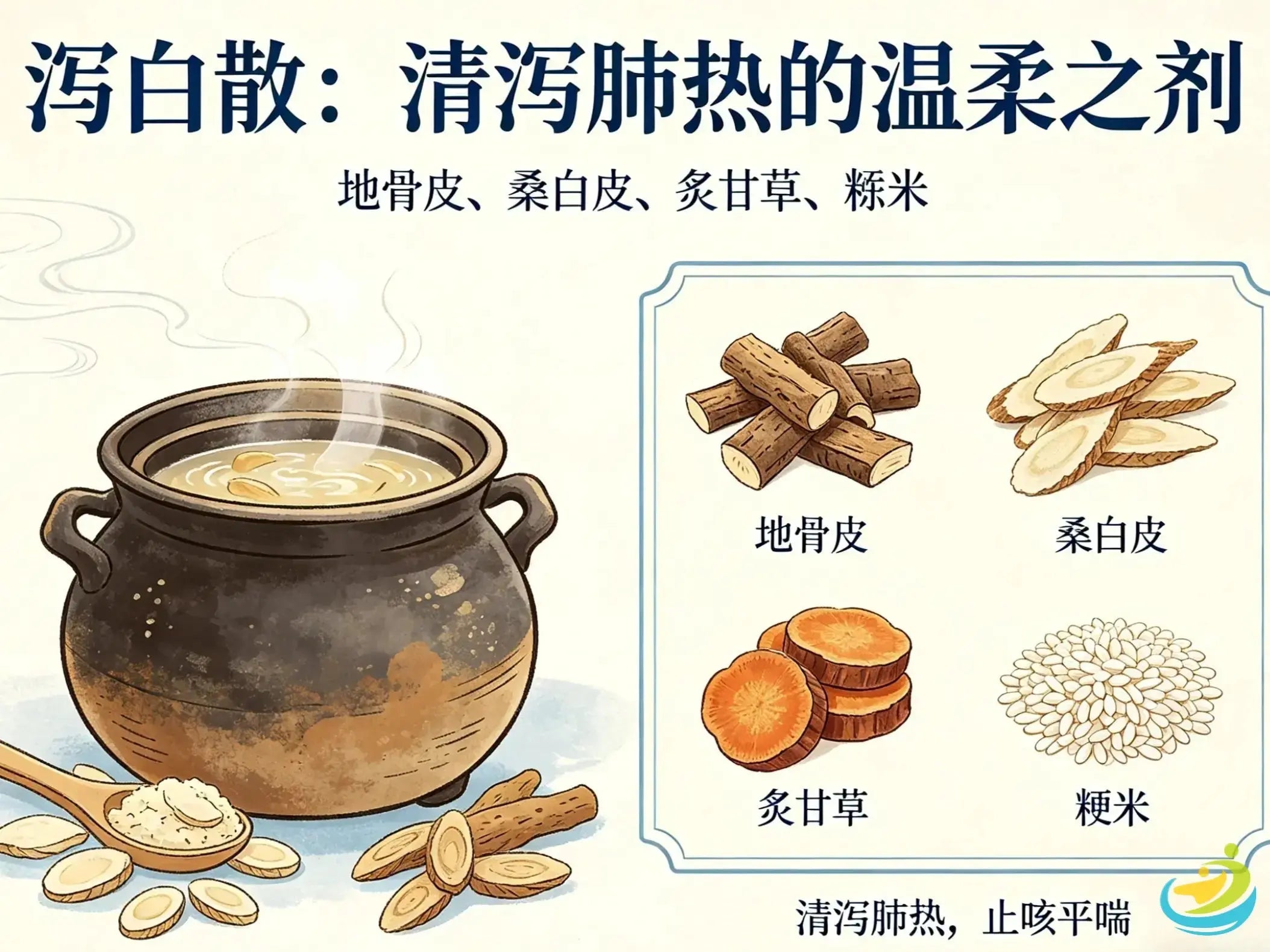 Xie Bai San: Qian Yi's Classic Formula for Lung Heat Dry Cough, Wheezing and Skin Warmth HJMEDICAL