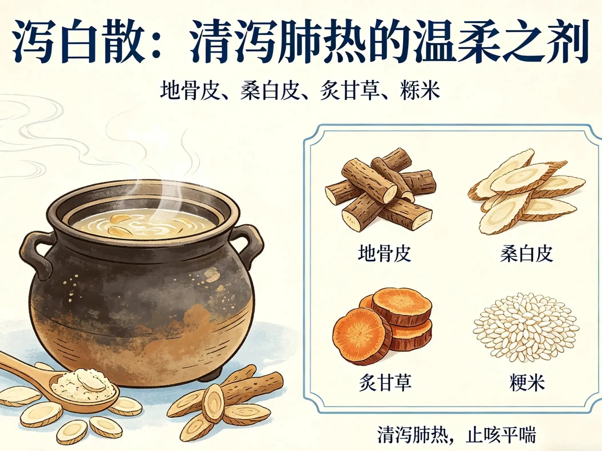 详解泻白散：钱乙传世良方，清泻肺热的温柔之剂 HJMEDICAL