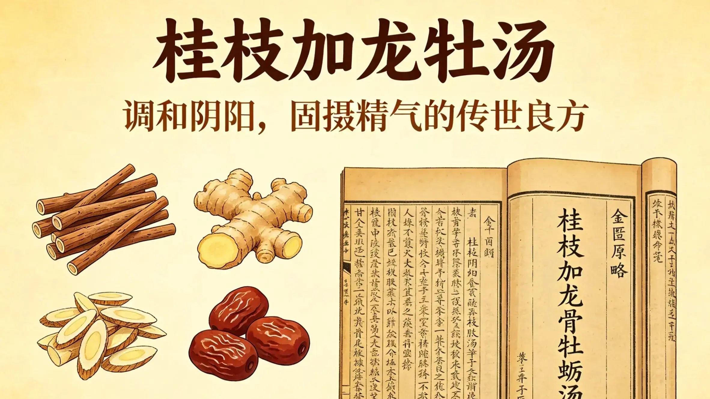 经典经方桂枝加龙牡汤：调和阴阳，固摄精气的传世良方 HJMEDICAL