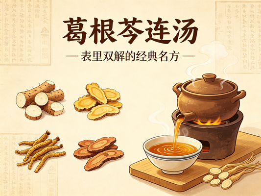 葛根芩连汤：解肌清热止泻止痢经典方
