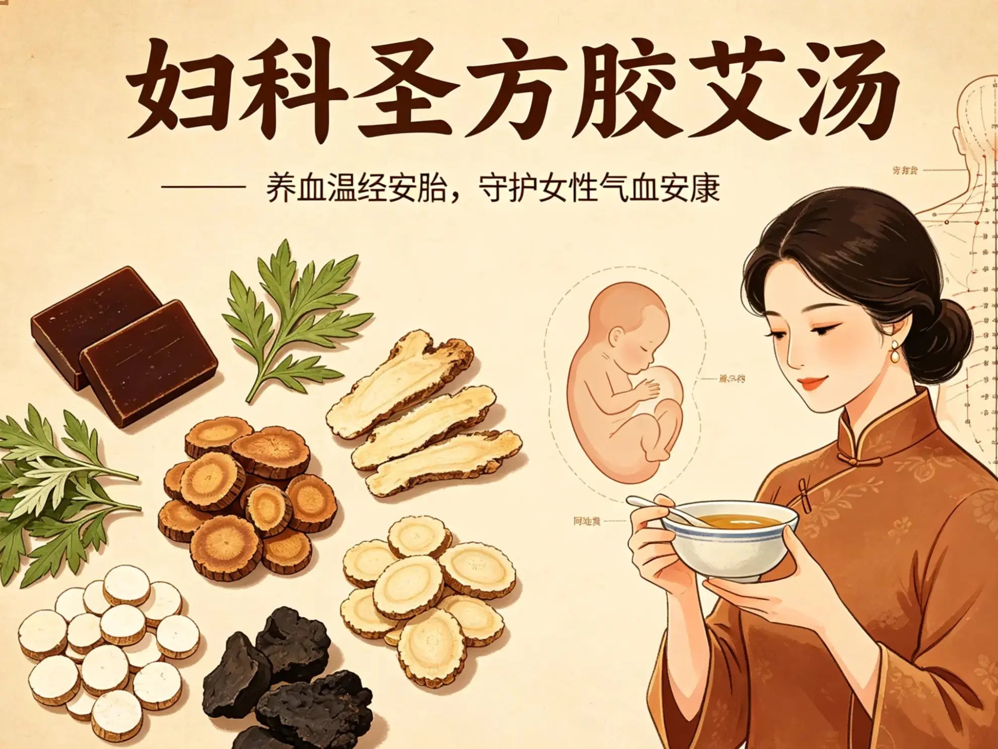 妇科圣方胶艾汤：养血温经安胎，守护女性气血安康的千年经方 HJMEDICAL