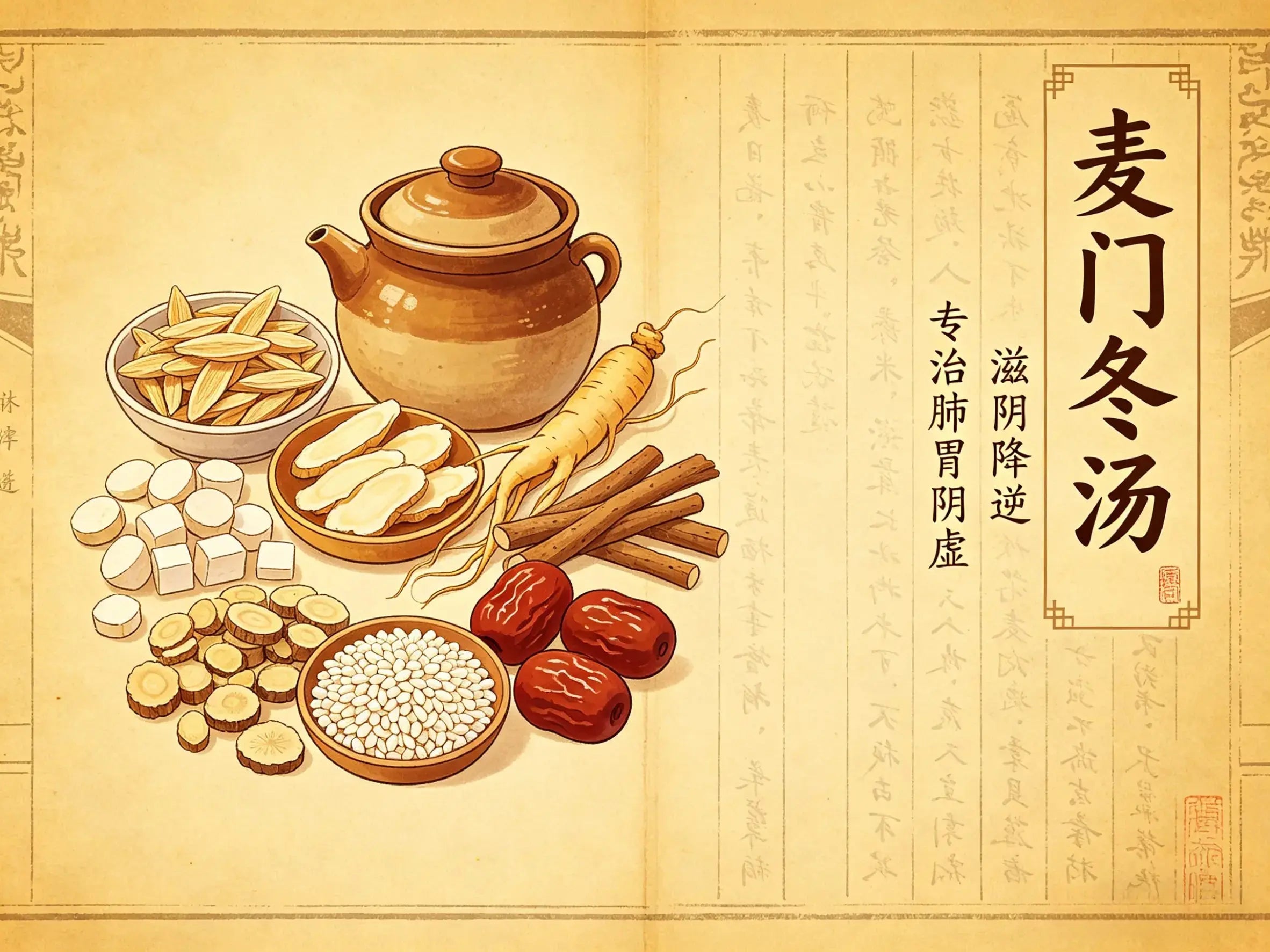 千古滋阴降逆名方：麦门冬汤完整解析，专治肺胃阴虚虚燥诸症 HJMEDICAL