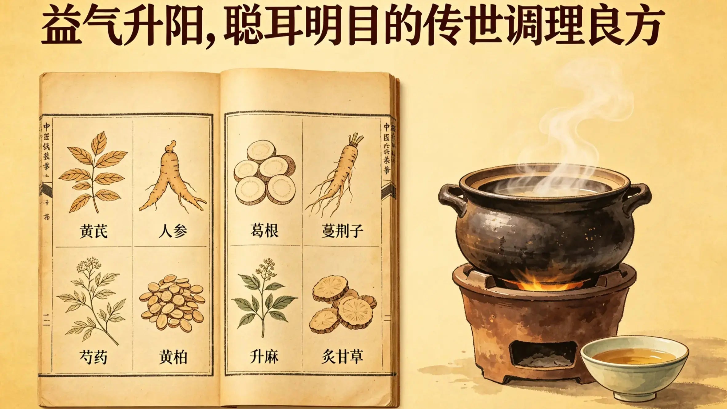 经典经方益气聪明汤：益气升阳，聪耳明目的传世调理良方 HJMEDICAL