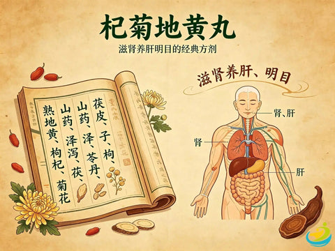 Qi Ju Di Huang Wan: Nourishing Liver and Kidney Yin to Relieve Dry Eyes and Blurry Vision HJMEDICAL
