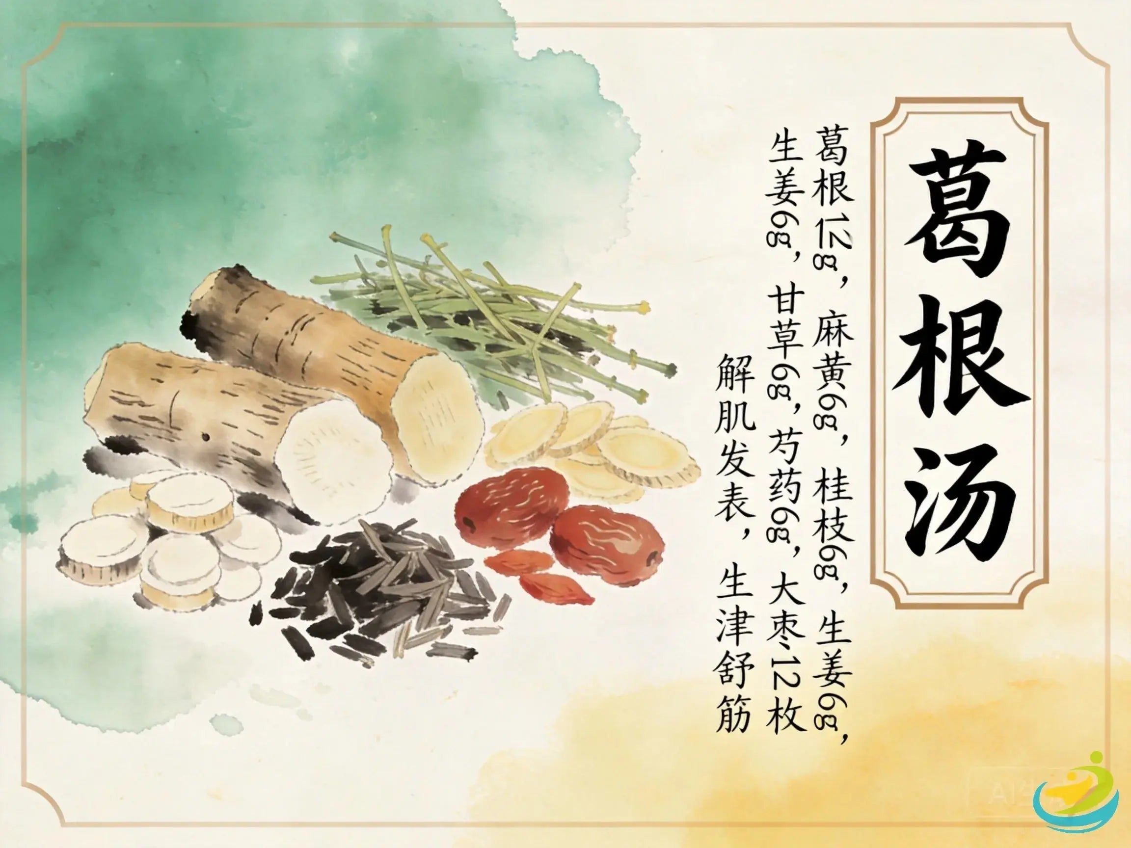 Ge Gen Tang: Classic Shang Han Lun Formula for Wind-Cold with Neck and Back Stiffness HJMEDICAL