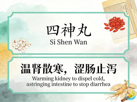 Si Shen Wan: Four Miracle Pill for Daybreak Diarrhea and Kidney-Spleen Yang Deficiency HJMEDICAL