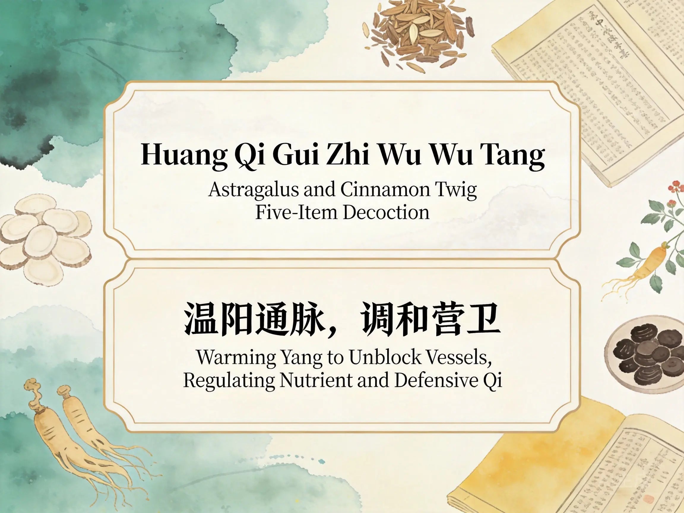 Huang Qi Gui Zhi Wu Wu Tang: TCM Formula for Numbness and Circulation Support HJMEDICAL