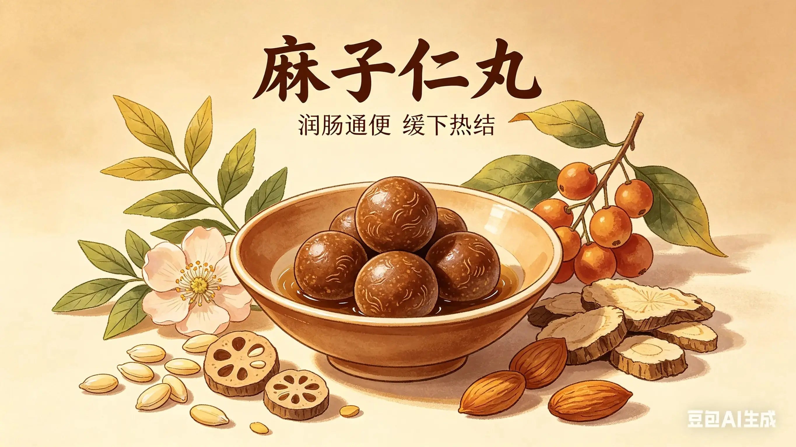 千年润肠良方：麻子仁丸，专治肠道“干硬堵”的中医智慧 HJMEDICAL