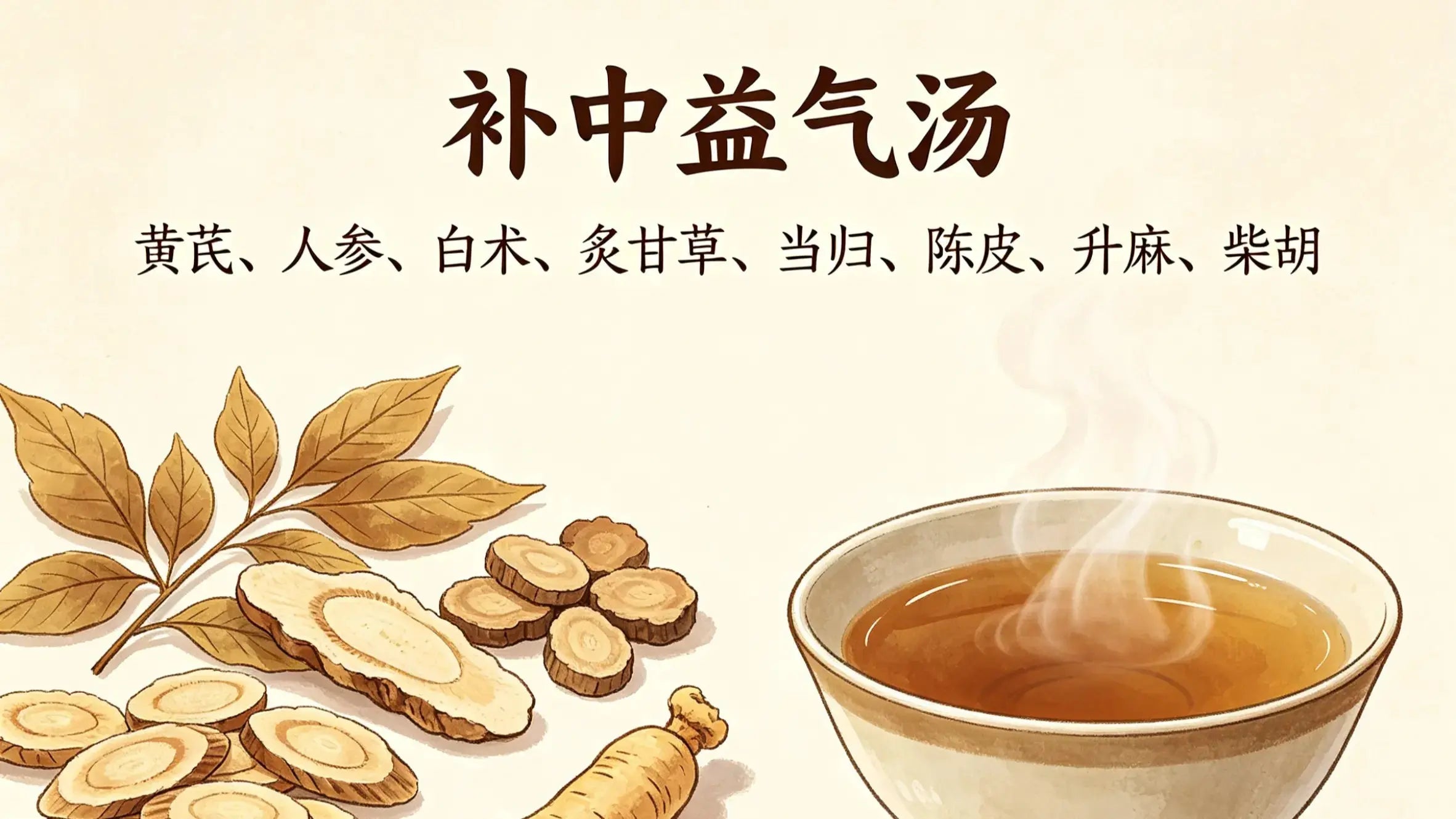 补中益气汤详解｜补气升阳第一方，专治脾胃虚弱、中气下陷，解锁千年健脾养气智慧 HJMEDICAL