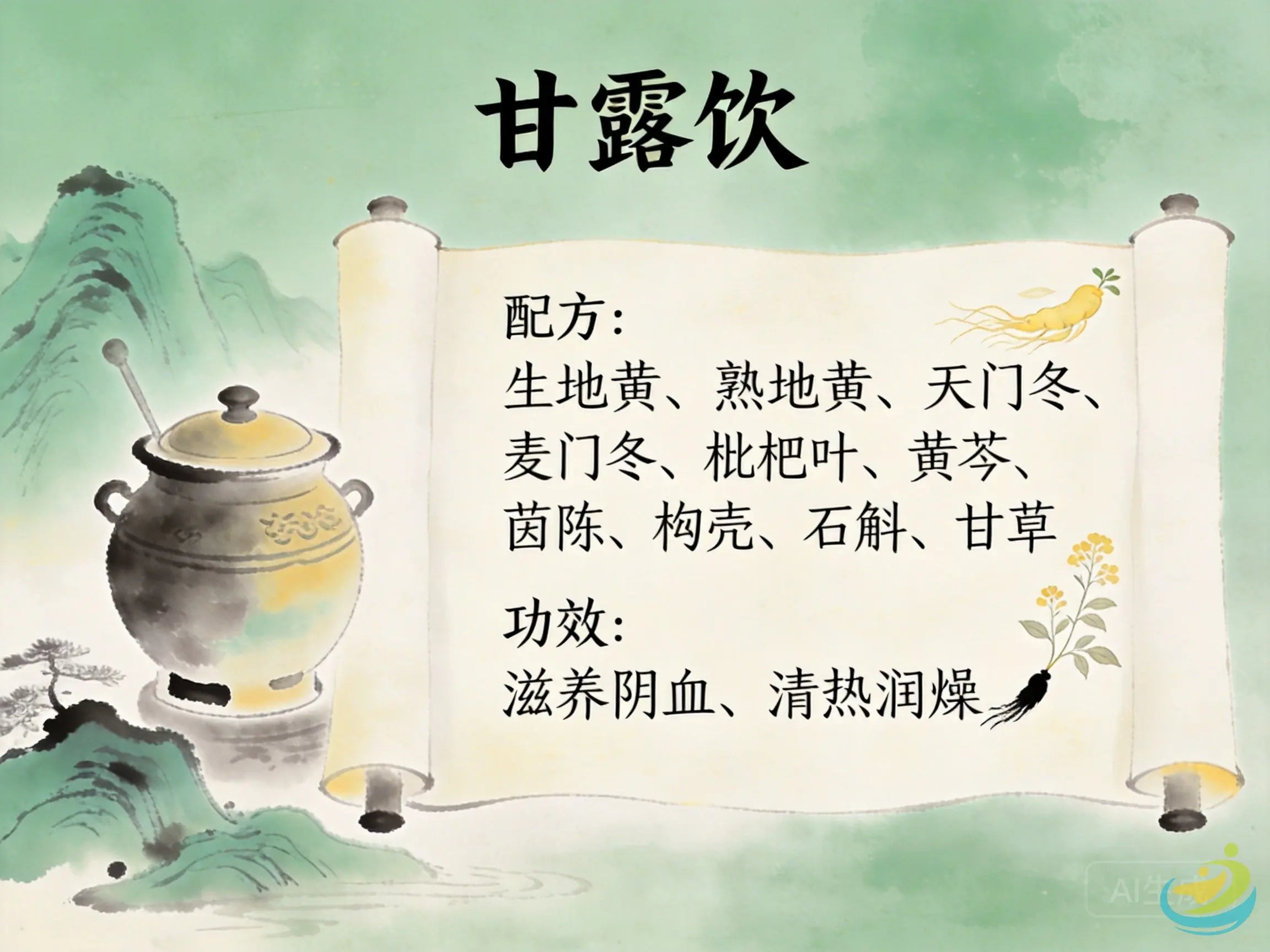 甘露饮：清热利湿、滋阴养血的经典调理方案