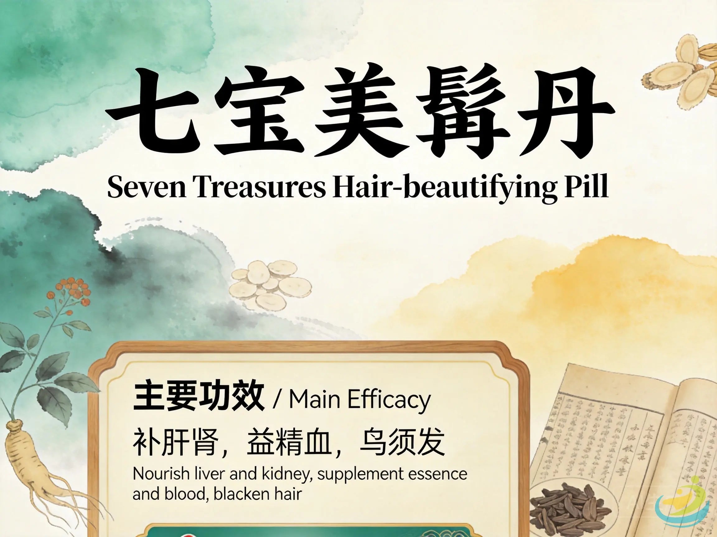 七宝美髯丹：补益肝肾养血乌发，改善白发、脱发与肾虚早衰问题 HJMEDICAL