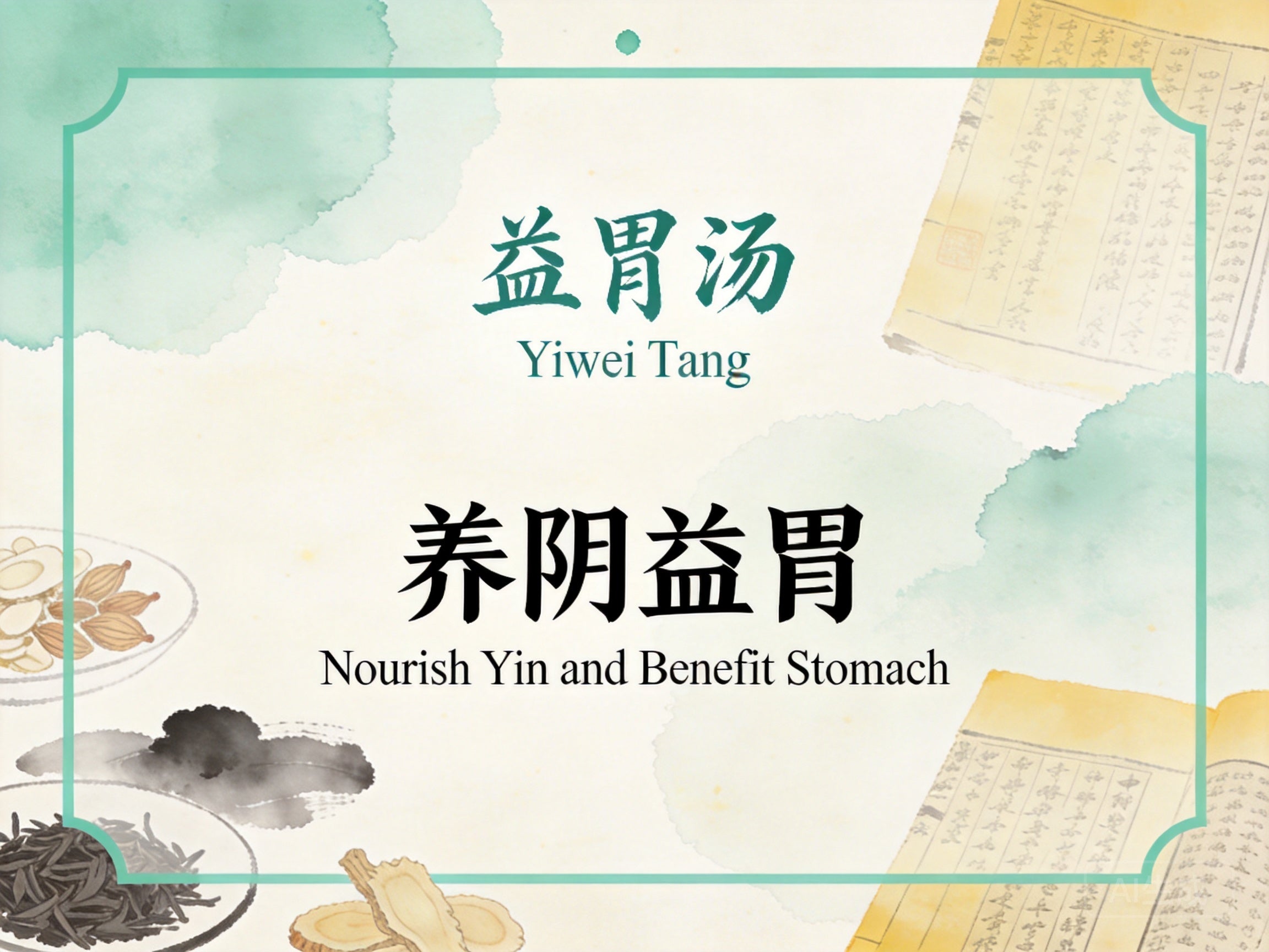 益胃汤：养阴益胃生津，改善慢性胃炎与口干反复不适
