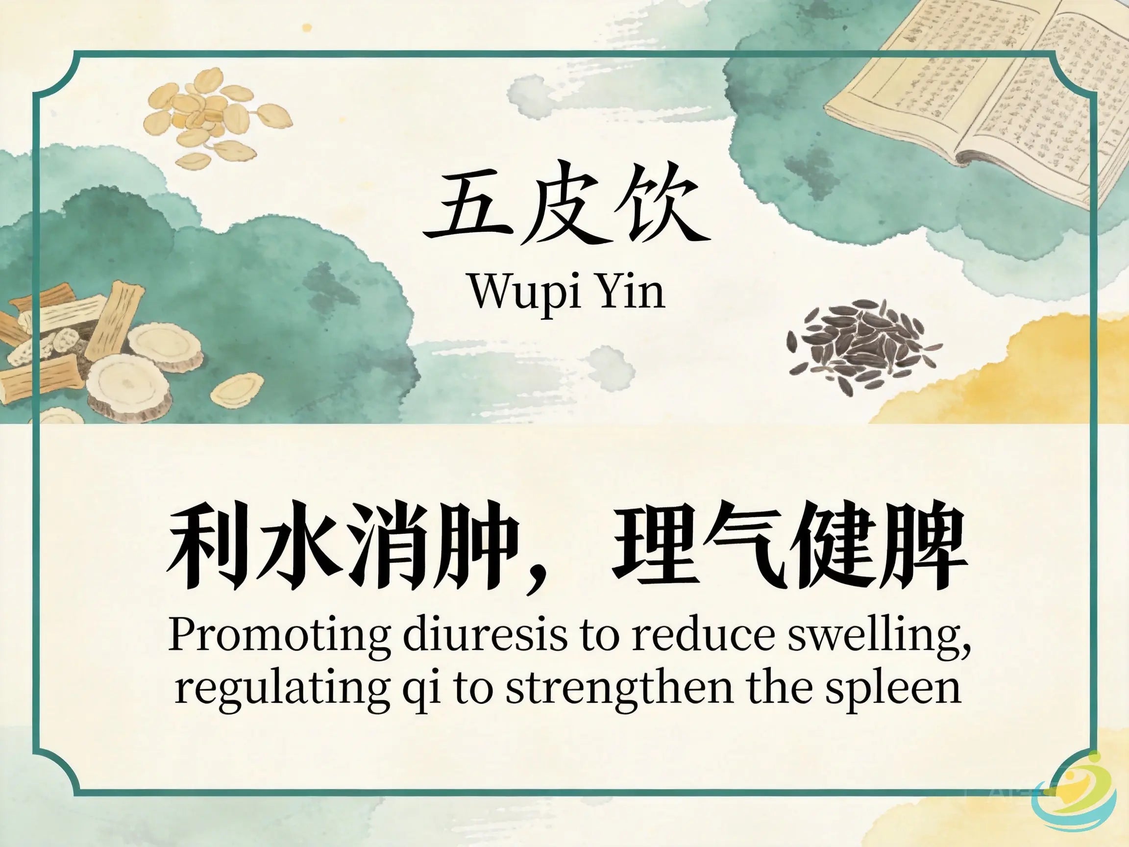 Wu Pi Yin: Classic TCM Formula for Edema, Skin Edema & Spleen Deficiency with Water Retention HJMEDICAL