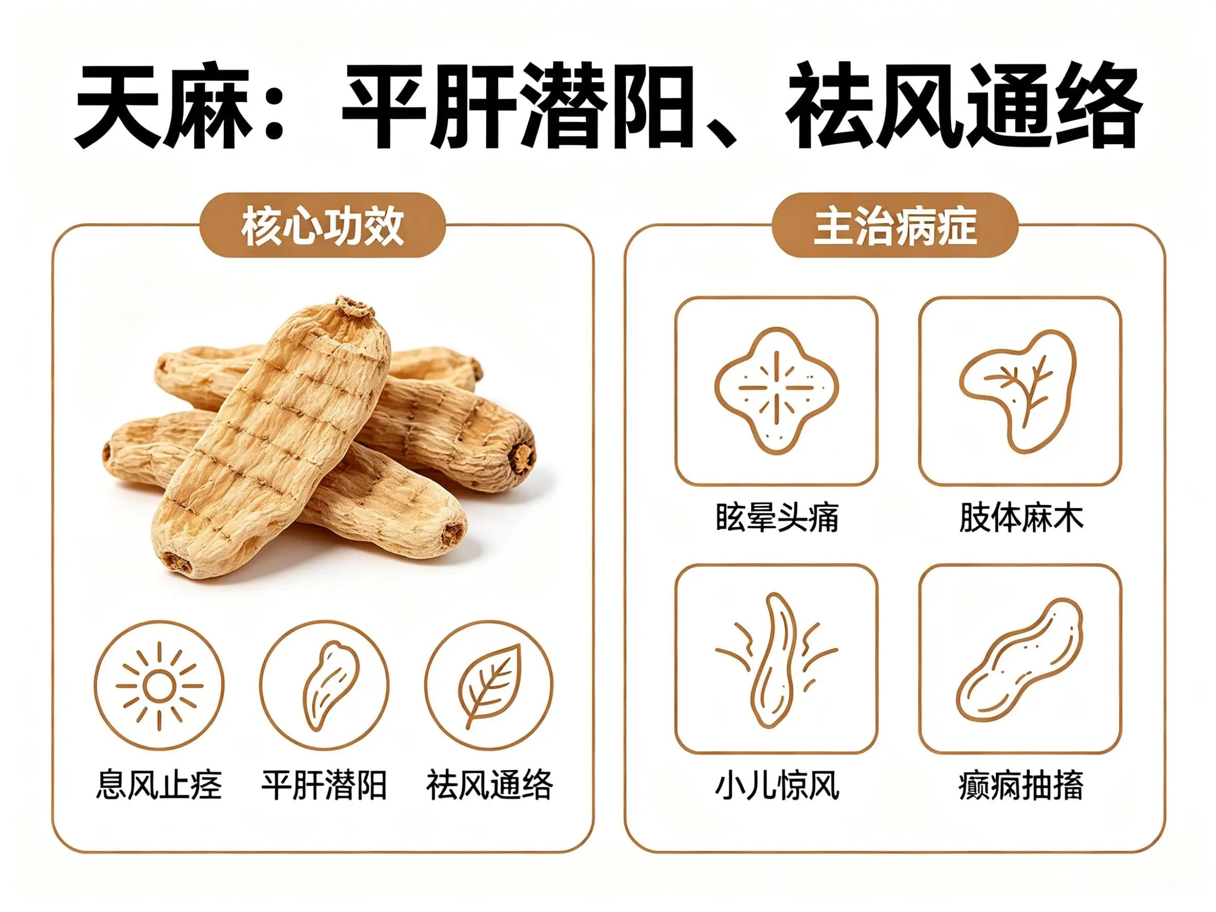 天麻：息风止痉、平肝潜阳的“定风良药”，功效与用法全解析 HJMEDICAL