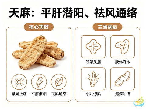 Tian Ma (Gastrodia): The Classic “Wind-Settling” TCM Herb for Liver-Wind, Dizziness and Spasm HJMEDICAL