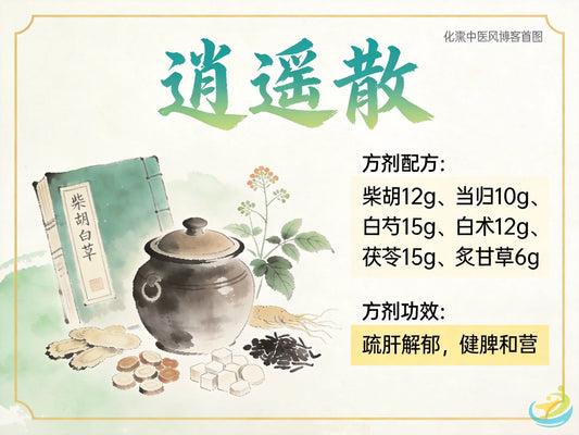 逍遥散：疏肝调经第一方，调理经前综合征与焦虑性乳腺增生