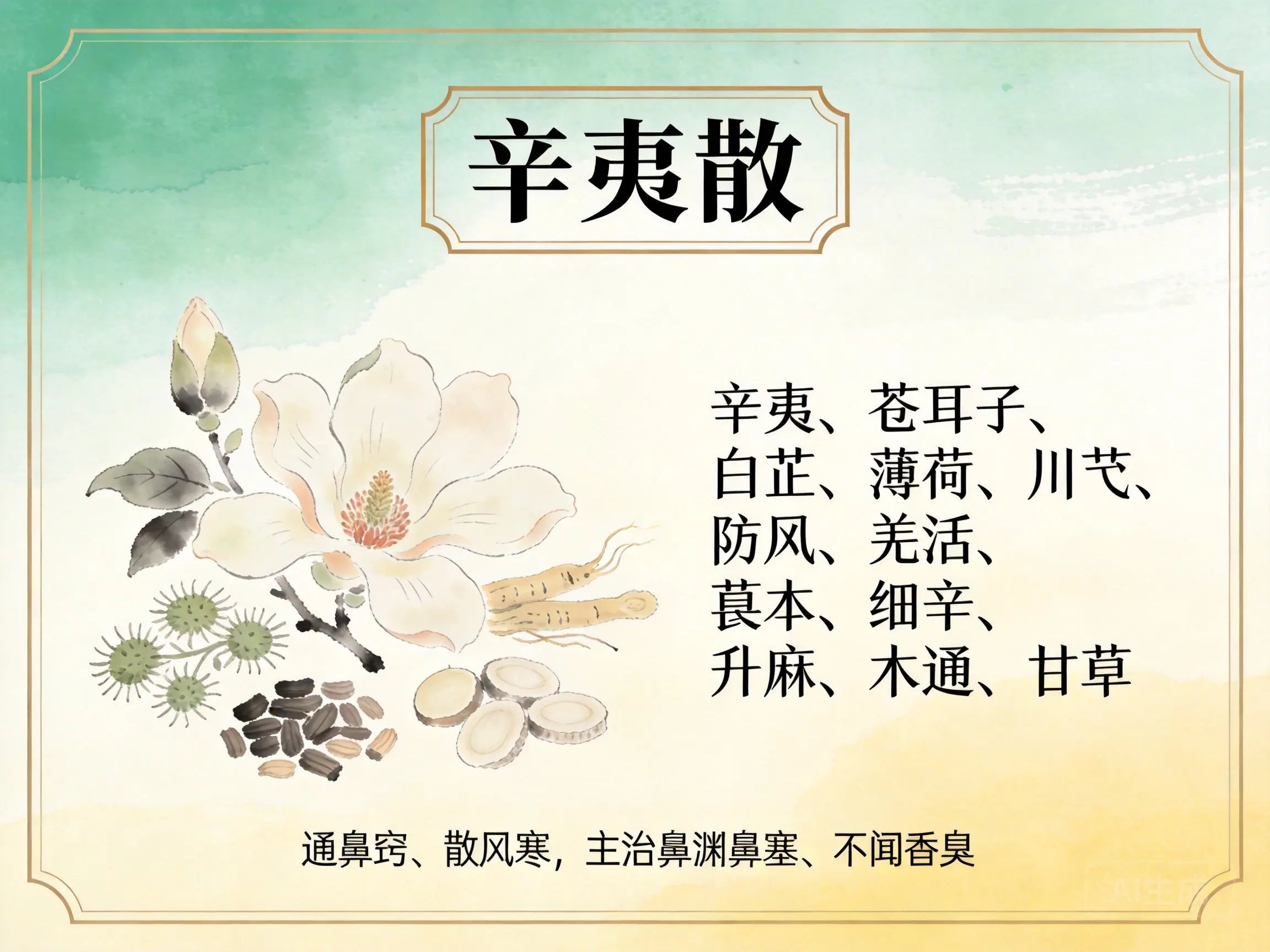 辛夷散：通鼻窍第一名方，科学调理过敏性鼻炎与慢性鼻窦炎 HJMEDICAL