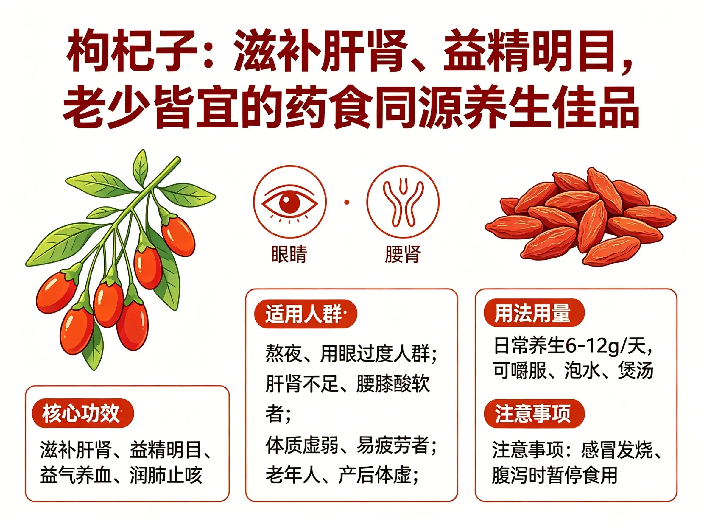 Gou Qi Zi (Chinese Wolfberry): The Classic Drug-Food Tonic for Liver-Kidney, Eye Health and Longevity HJMEDICAL