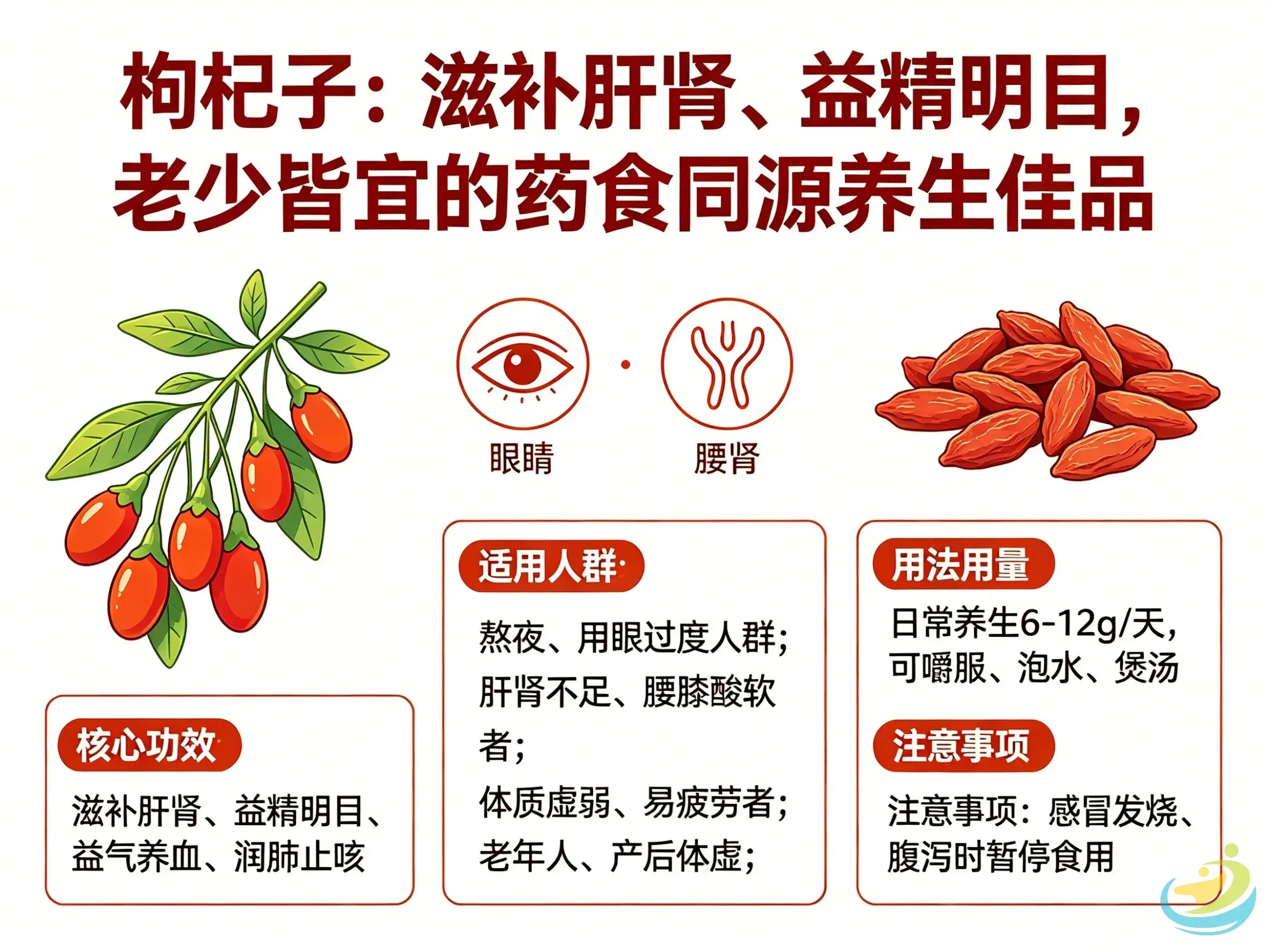 枸杞子：滋补肝肾、益精明目，老少皆宜的药食同源养生佳品 HJMEDICAL