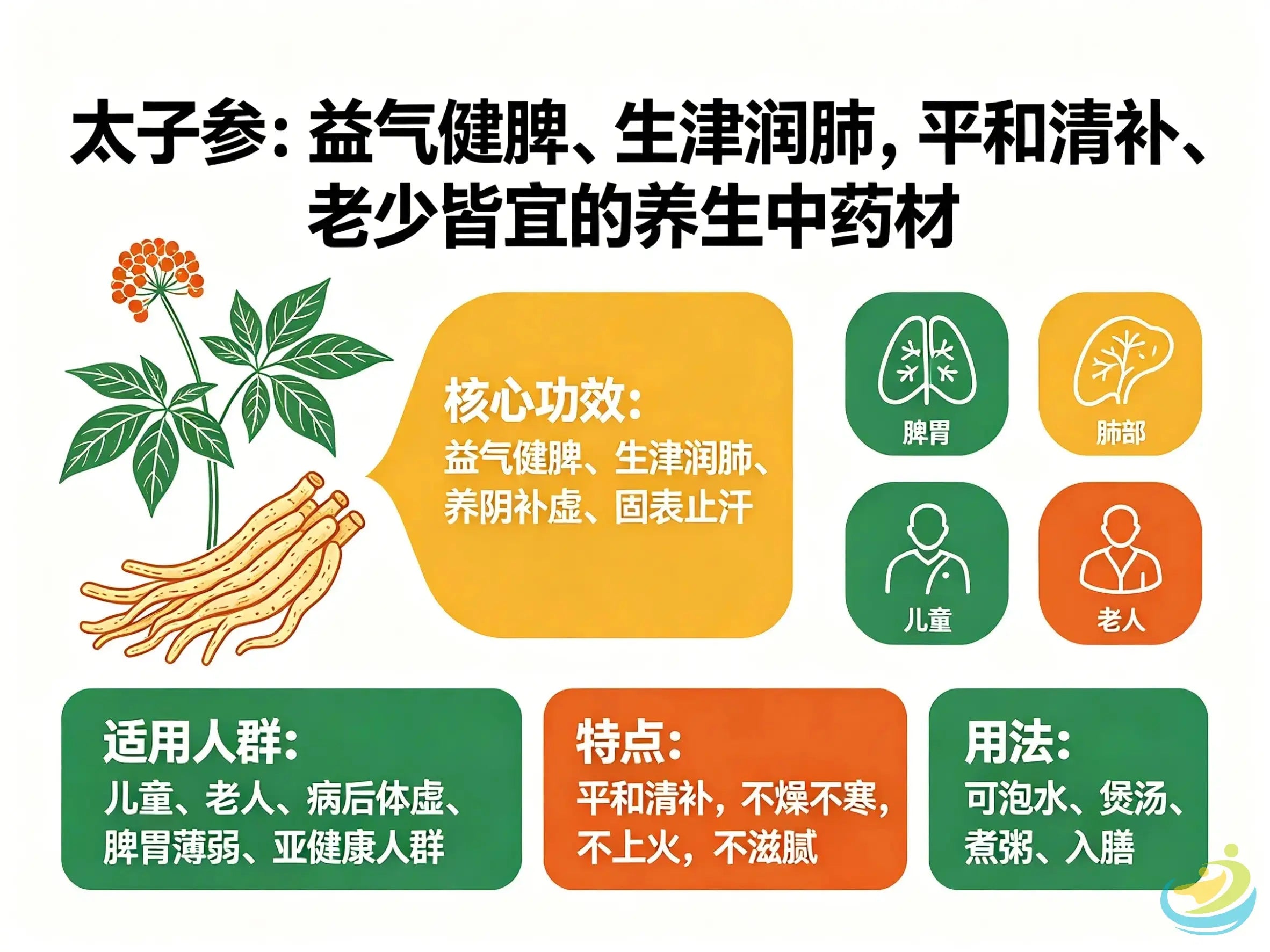 太子参：益气健脾、生津润肺，平和清补、老少皆宜的养生中药材 HJMEDICAL