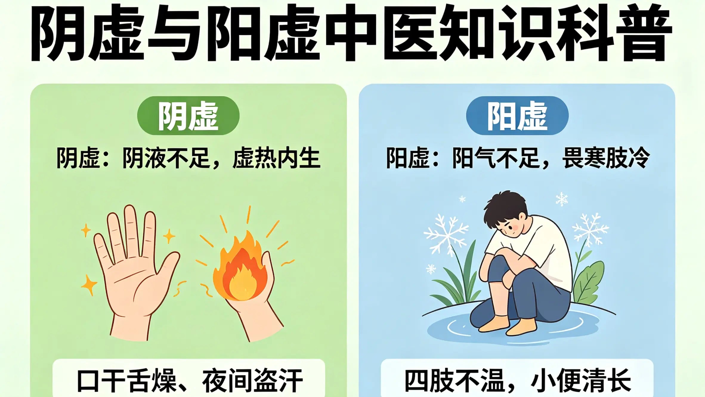 阴虚vs阳虚：3分钟自测体质，再也不盲目养生、错补伤身 HJMEDICAL