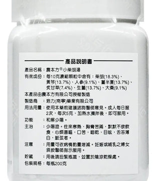 农本方 - 小柴胡汤 HJMEDICAL