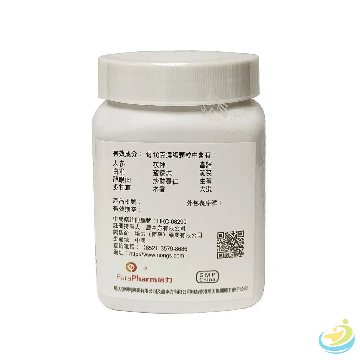 Nong's Gui Pi Tang Ingredients Label