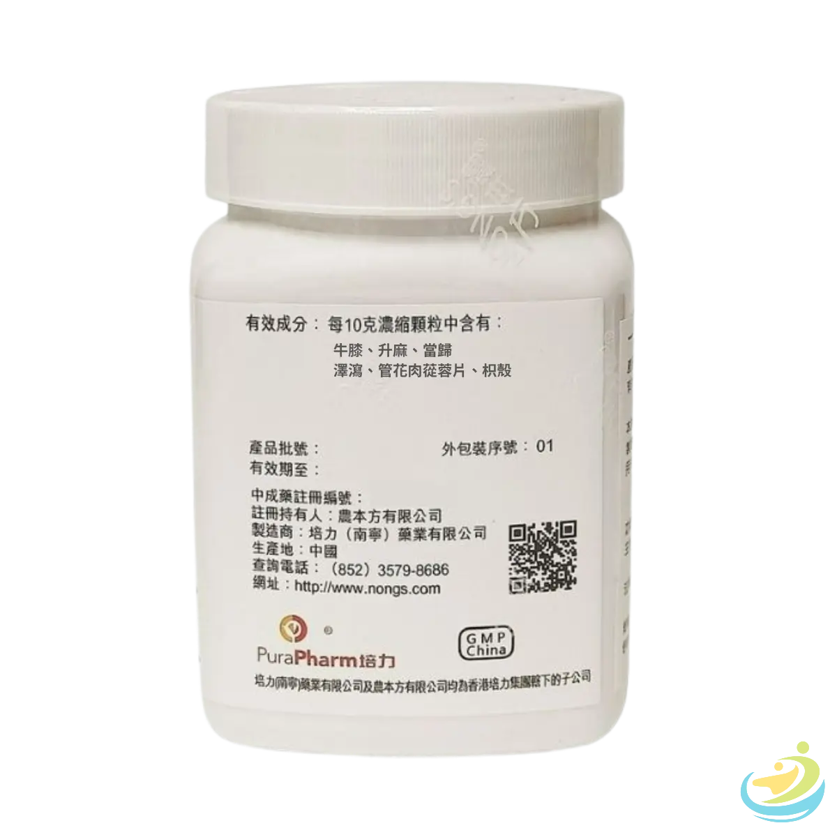 Nong's Ji Chuan Jian Ingredients Label